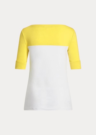 Women's Ralph Lauren Two-Tone Boatneck Tops | 893026HMS